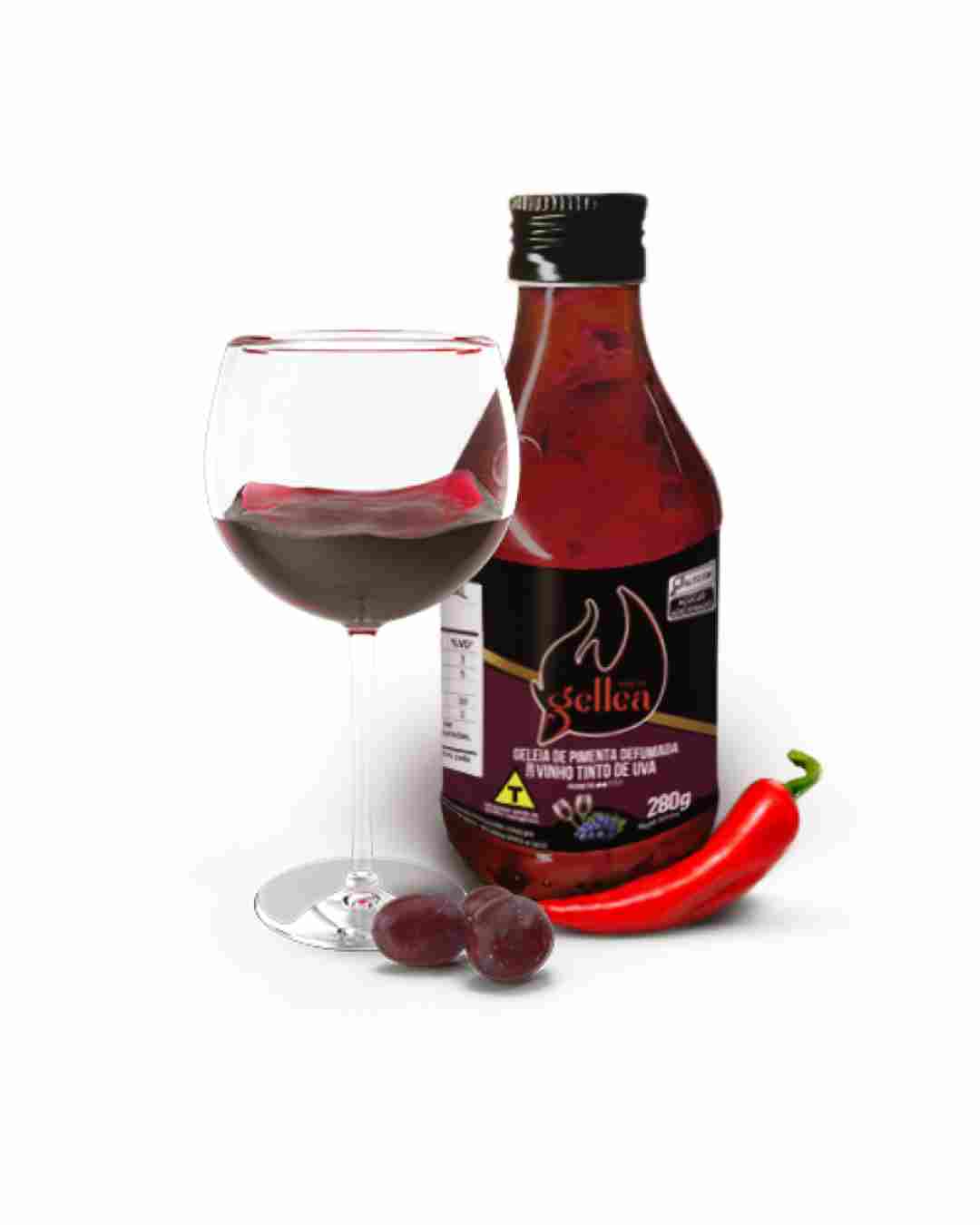 Geleia de Pimenta defumada c/vinho Gellea 280g